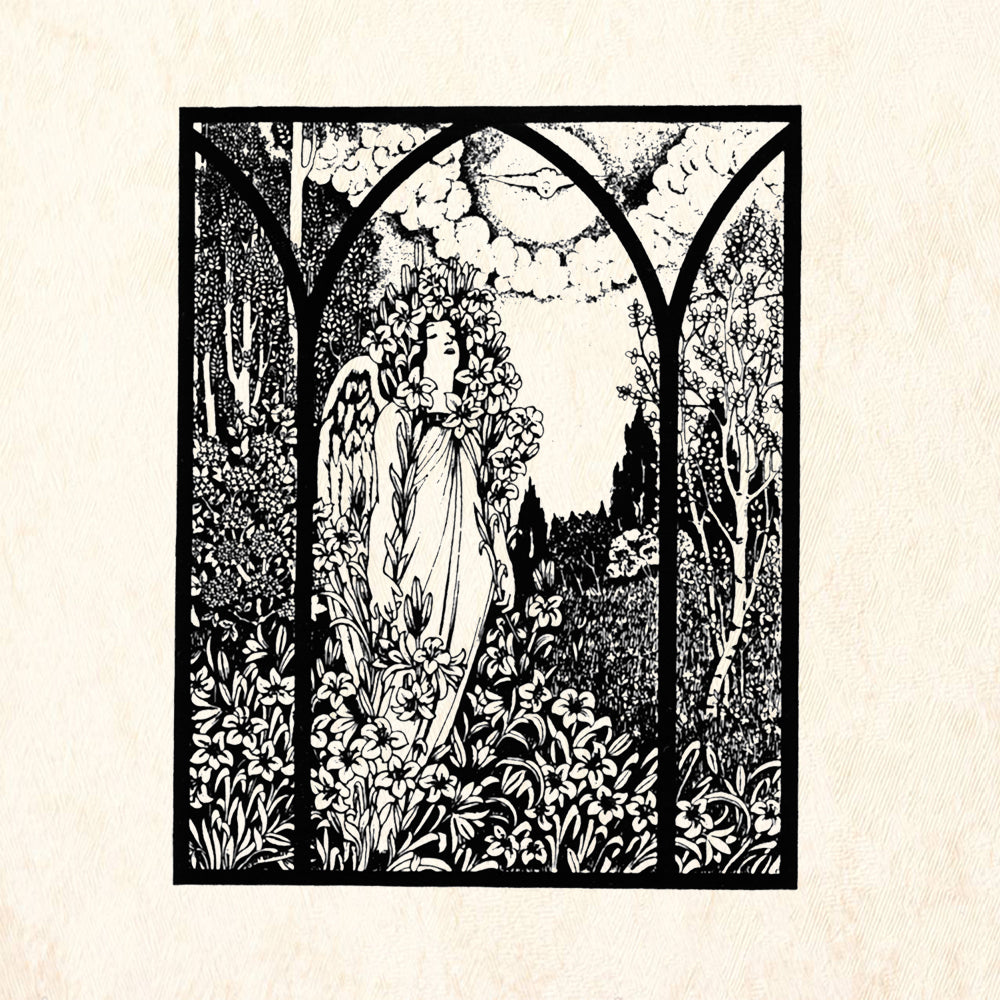 StampaFe Pastoral Tryptic Botanical Rubber Art Stamp