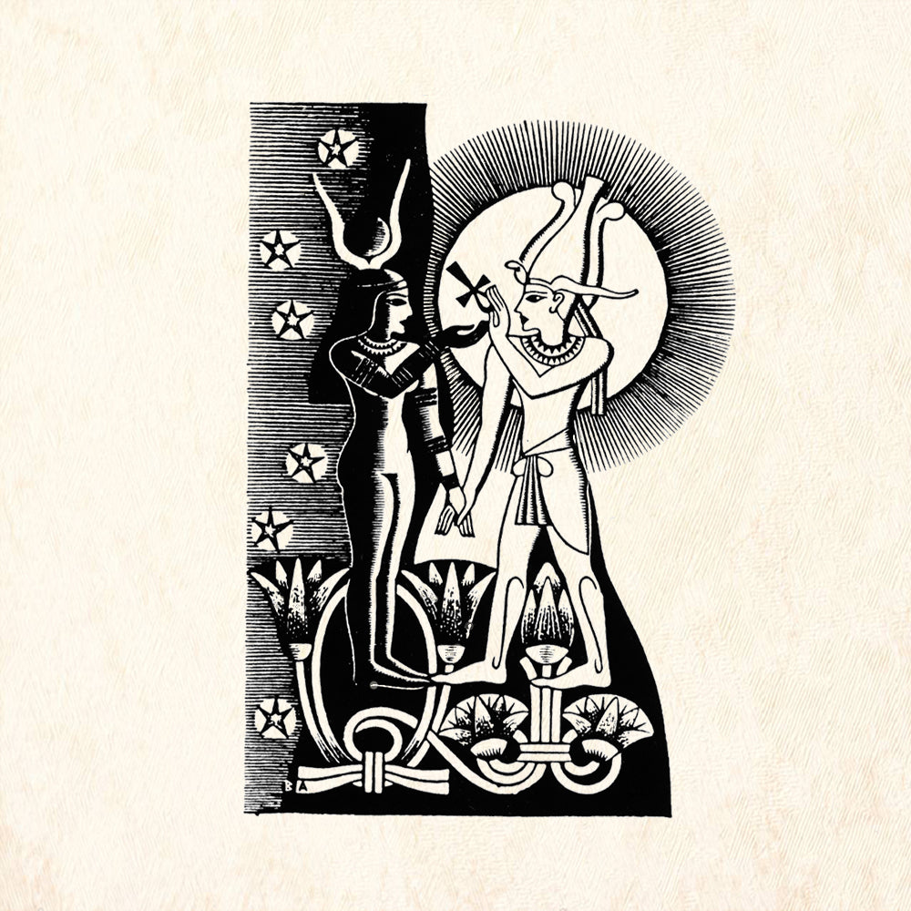 StampaFe Isis & Osiris Vintage Rubber Art Stamp