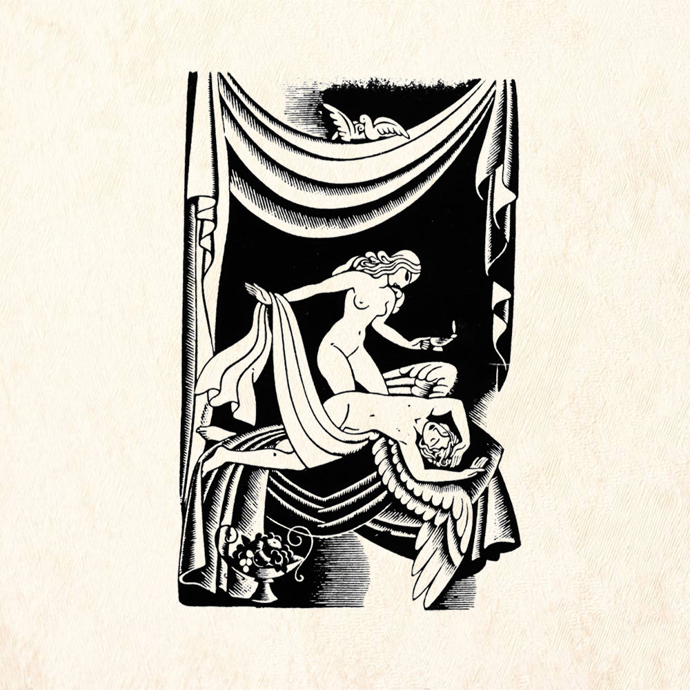 StampaFe Cupid & Psyche Vintage Rubber Art Stamp