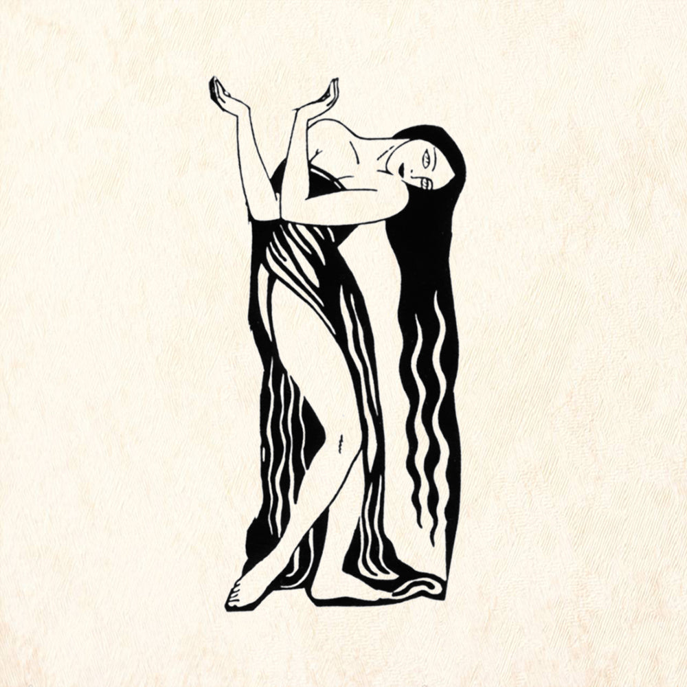 StampaFe Magdalene Right Vintage Rubber Art Stamp