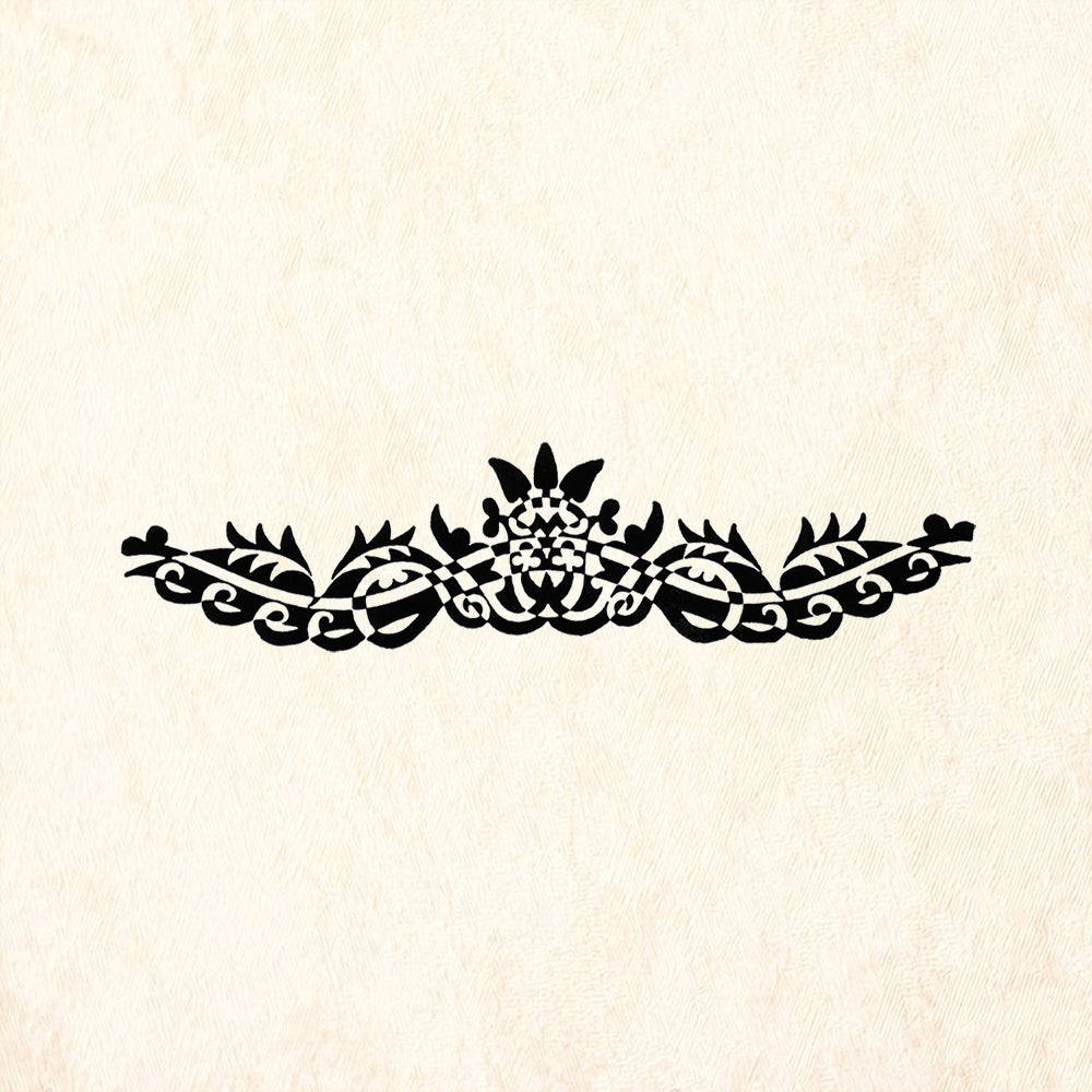 StampaFe Kashmir flourish Floral Rubber Art Stamp