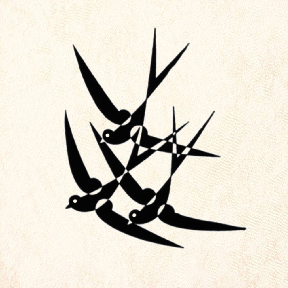 StampaFe Swallows Botanical Rubber Art Stamp