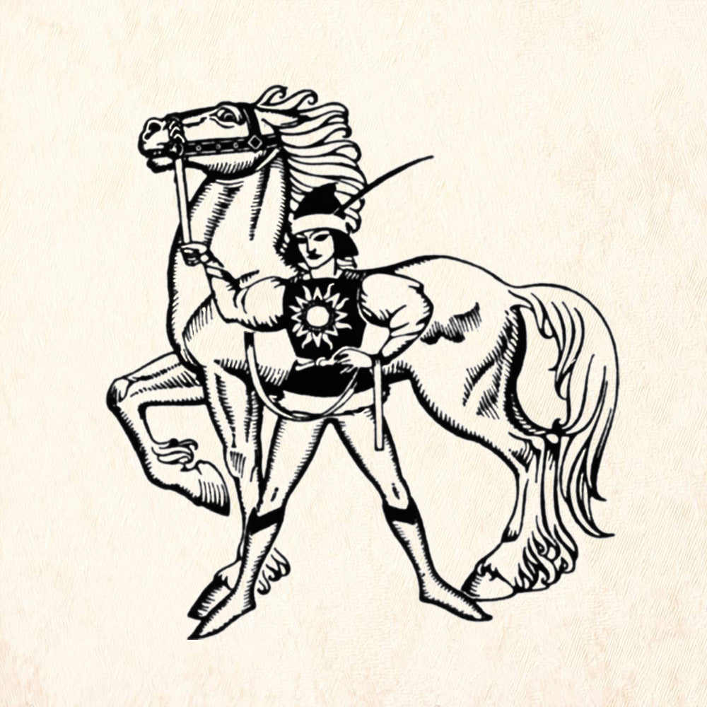 StampaFe Young Arthur Vintage Rubber Art Stamp