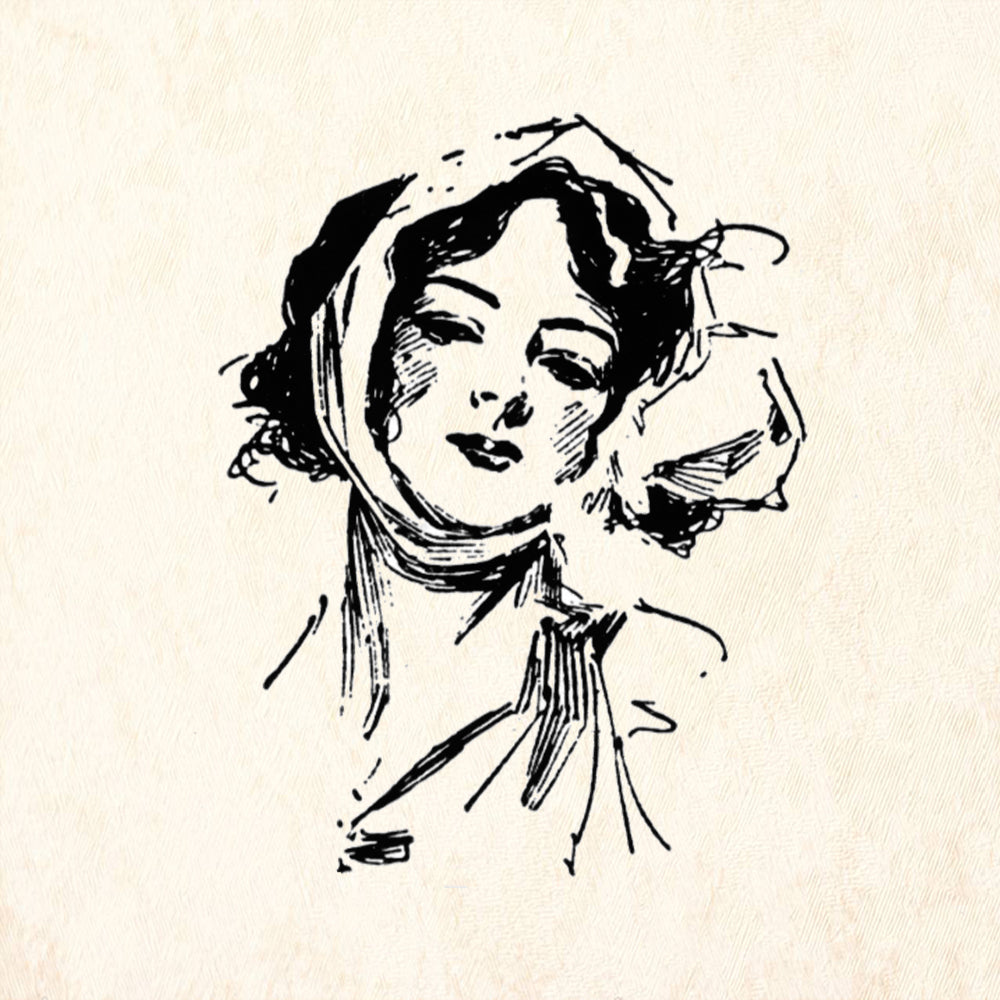 StampaFe A Secret Face Card Making Rubber Art Stamp