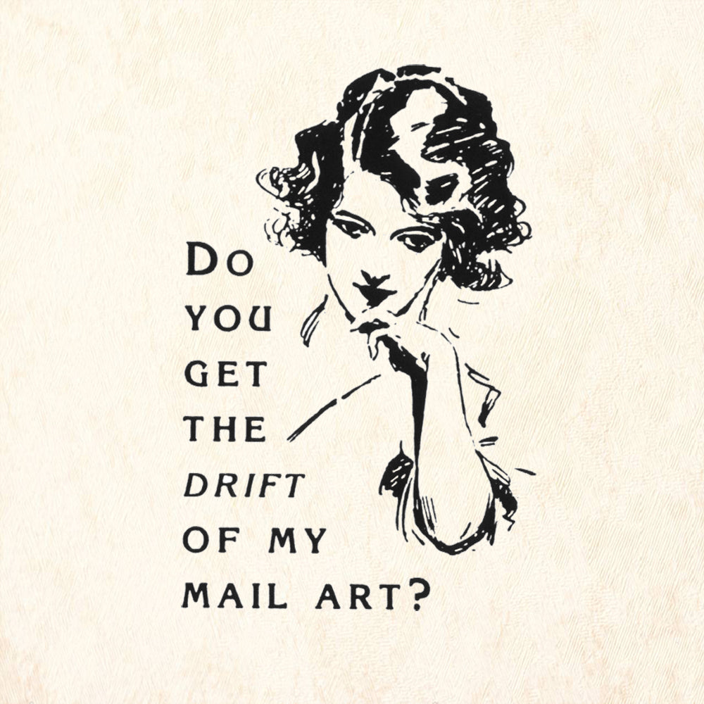 StampaFe Get My Drift Face Card Making Rubber Art Stamp