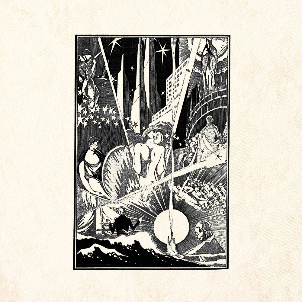 StampaFe Lost Horizon Mixed Media Rubber Art Stamp