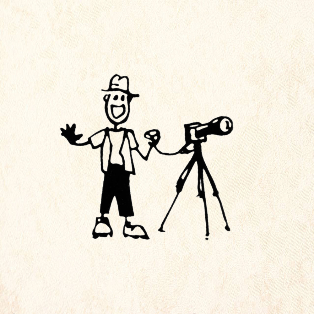 StampaFe Photographer Card Making Rubber Art Stamp