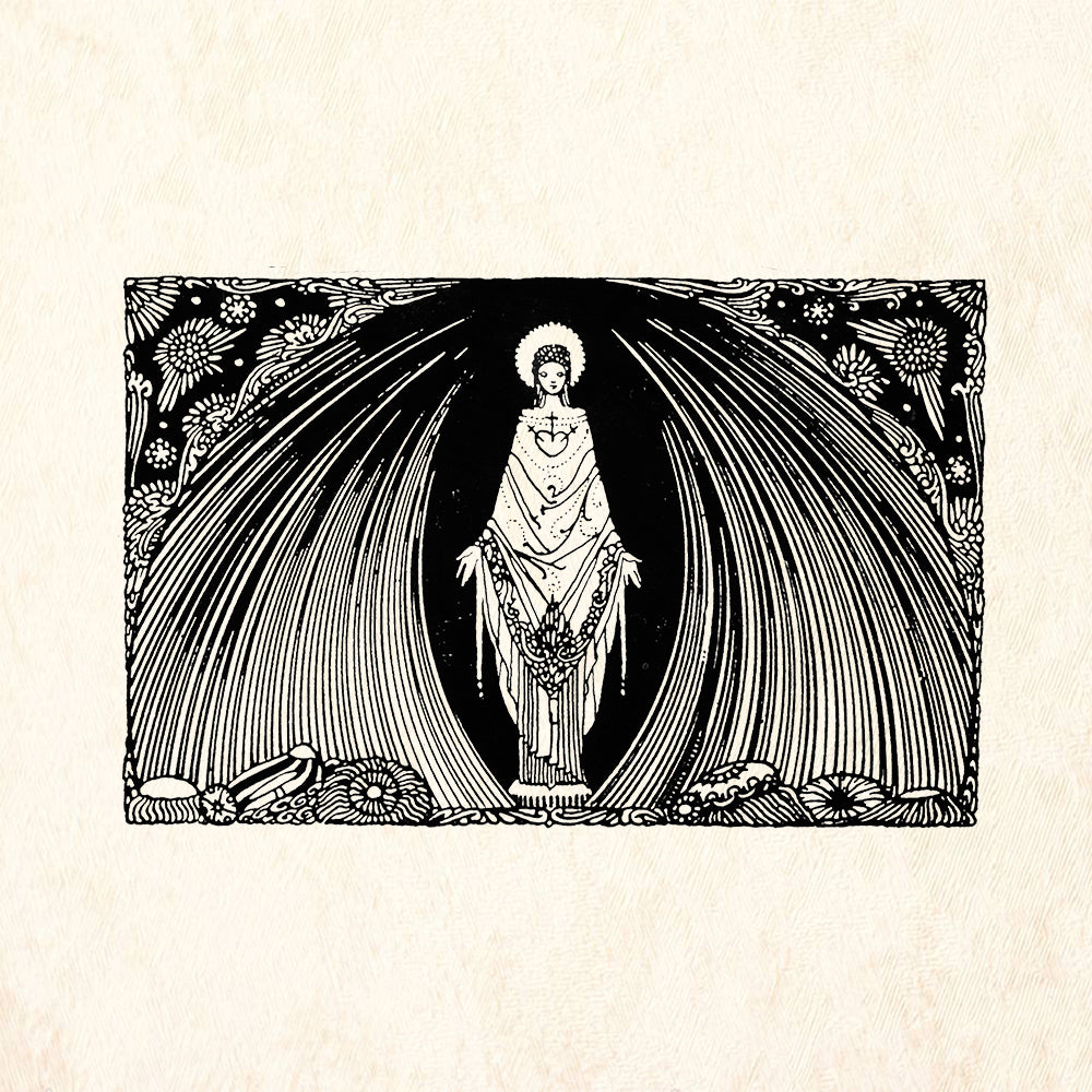 StampaFe Immaculate Heart Goddess Rubber Art Stamp