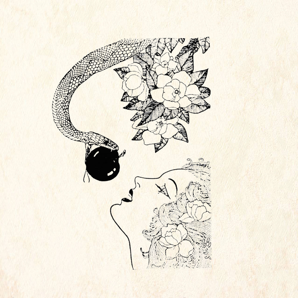 StampaFe Temptation Floral Rubber Art Stamp