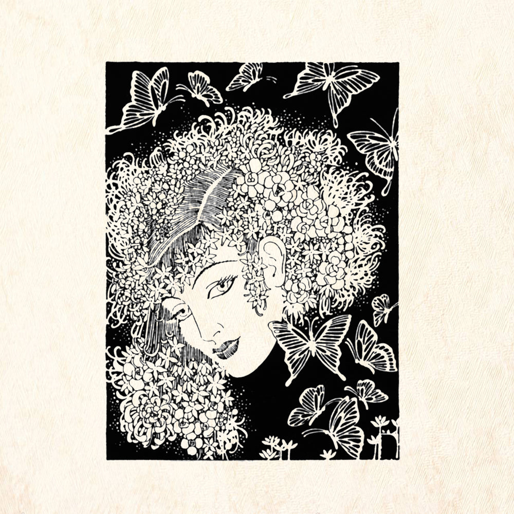 StampaFe Ophelia Floral Rubber Art Stamp