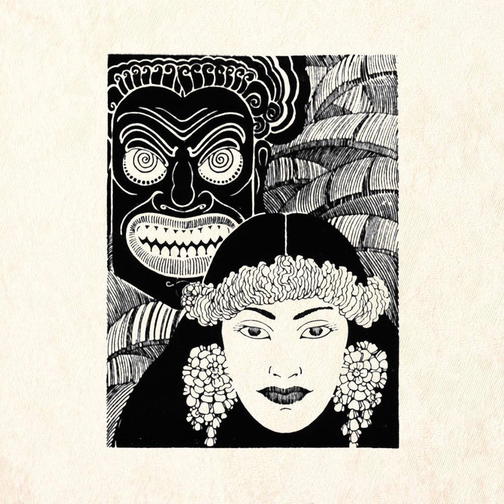 StampaFe Tahiti Tribal Rubber Art Stamp