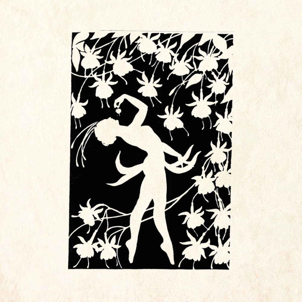 StampaFe Fuchsia Sprite Botanical Rubber Art Stamp