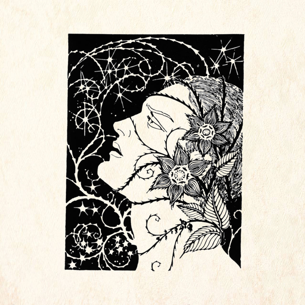 StampaFe Passion Vine Botanical Rubber Art Stamp