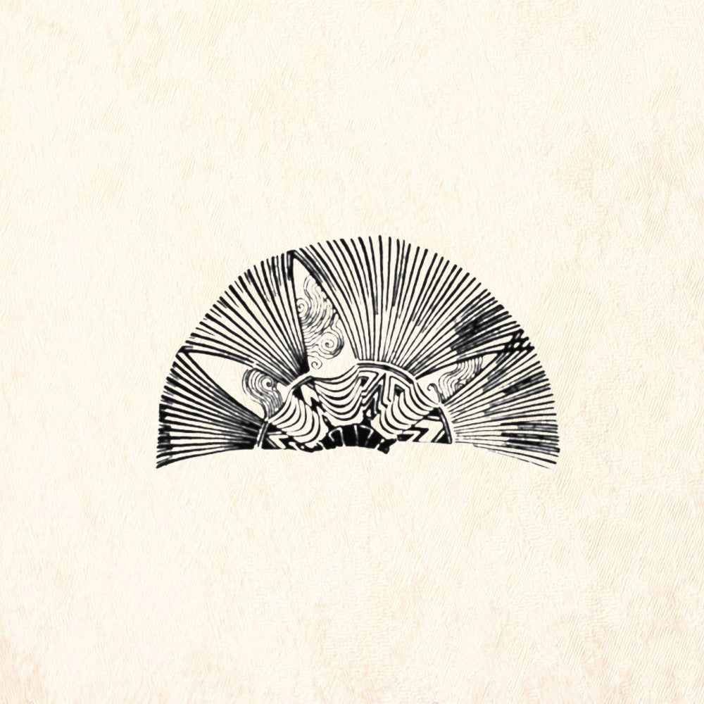 StampaFe Drummer Crest Tribal Rubber Art Stamp