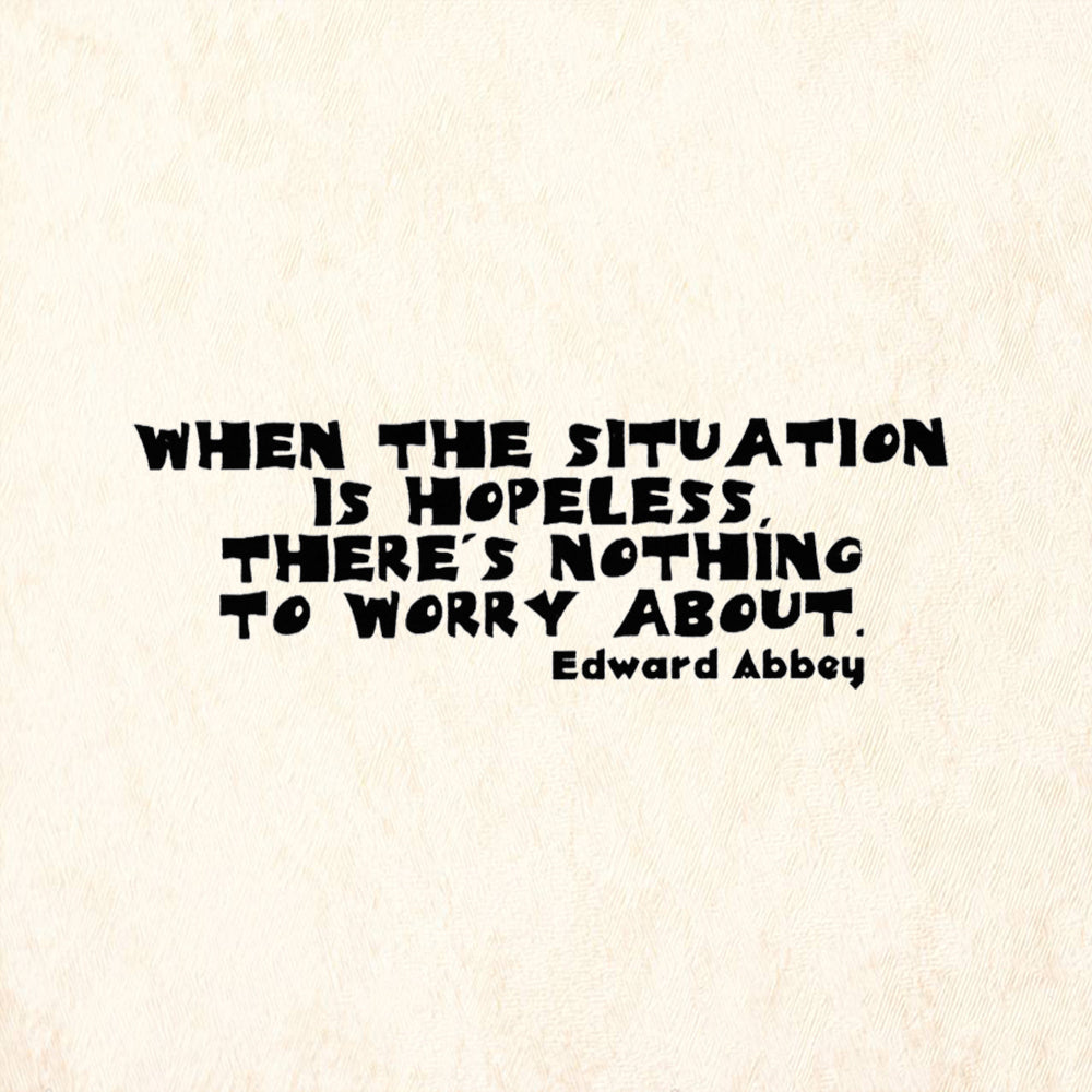 StampaFe When The Situation Is Hopeless Nothing To Worry About Rubber Art Stamp