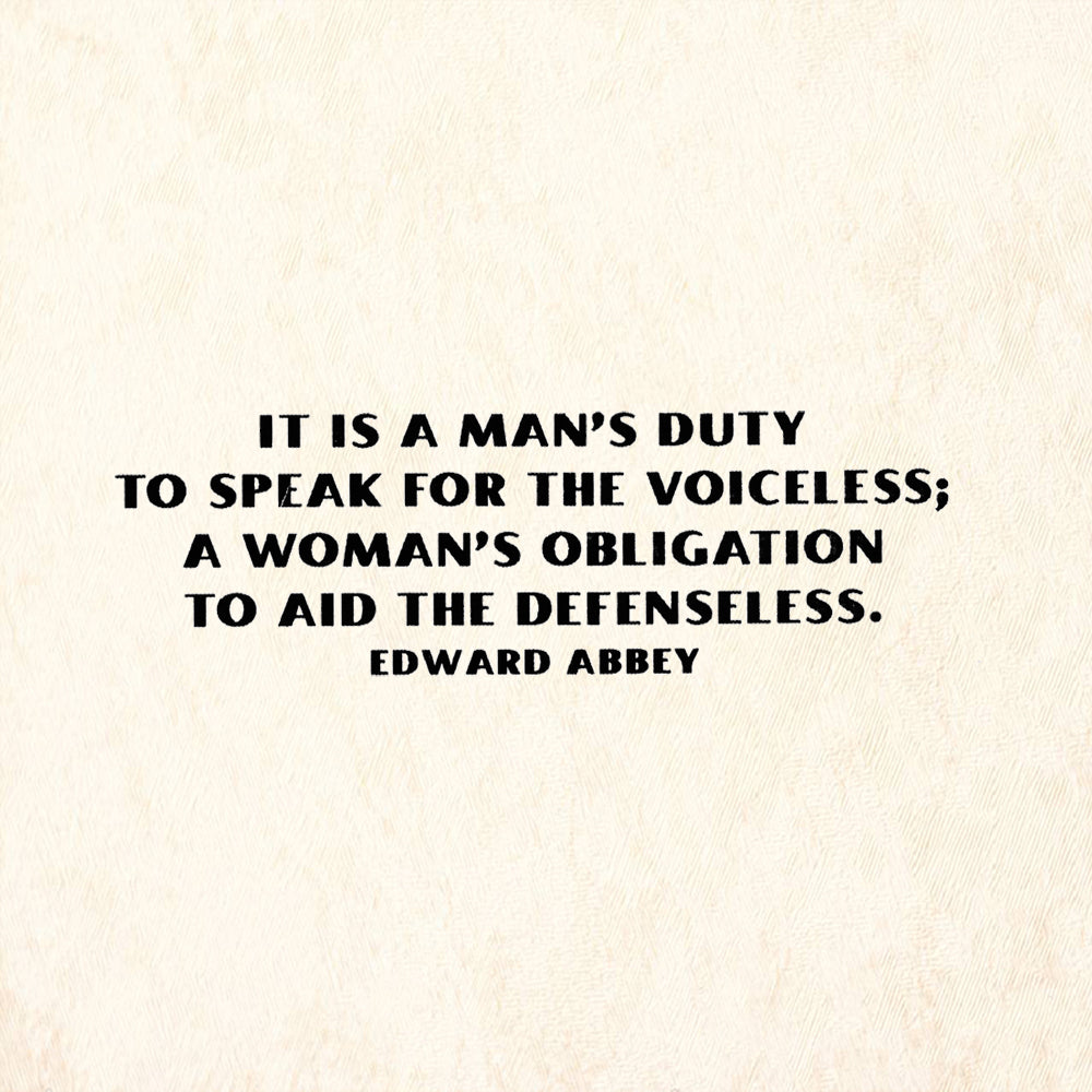 StampaFe It's A Man's Duty To Speak For The Voiceless Rubber Art Stamp