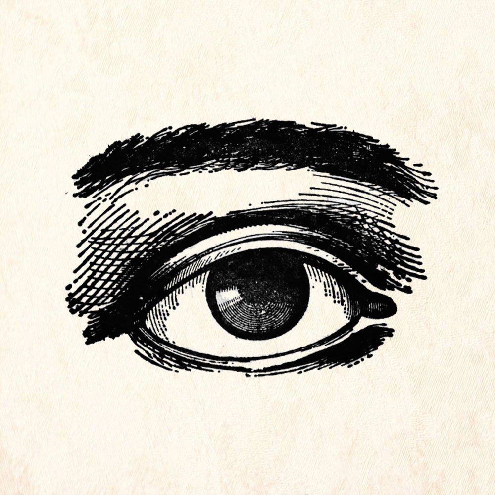 StampaFe Large Eye Mixed Media Rubber Art Stamp