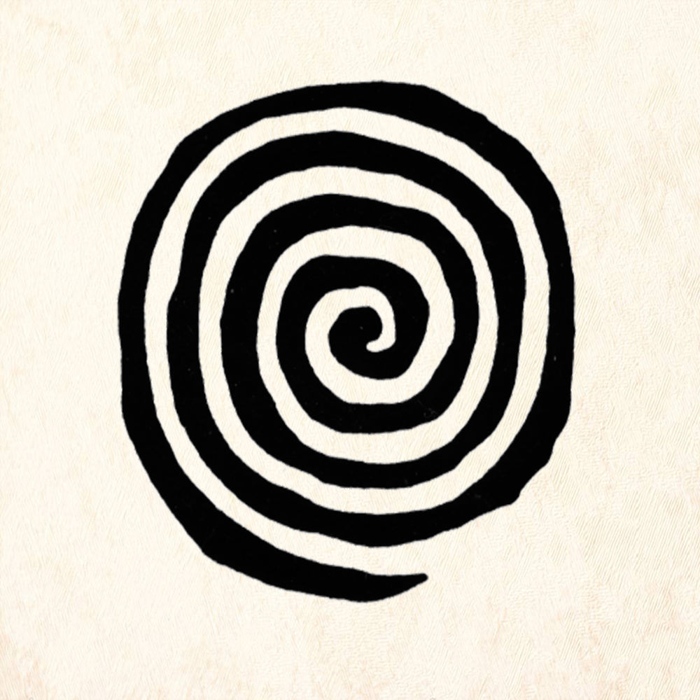 StampaFe Round Spiral Rubber Art Stamp
