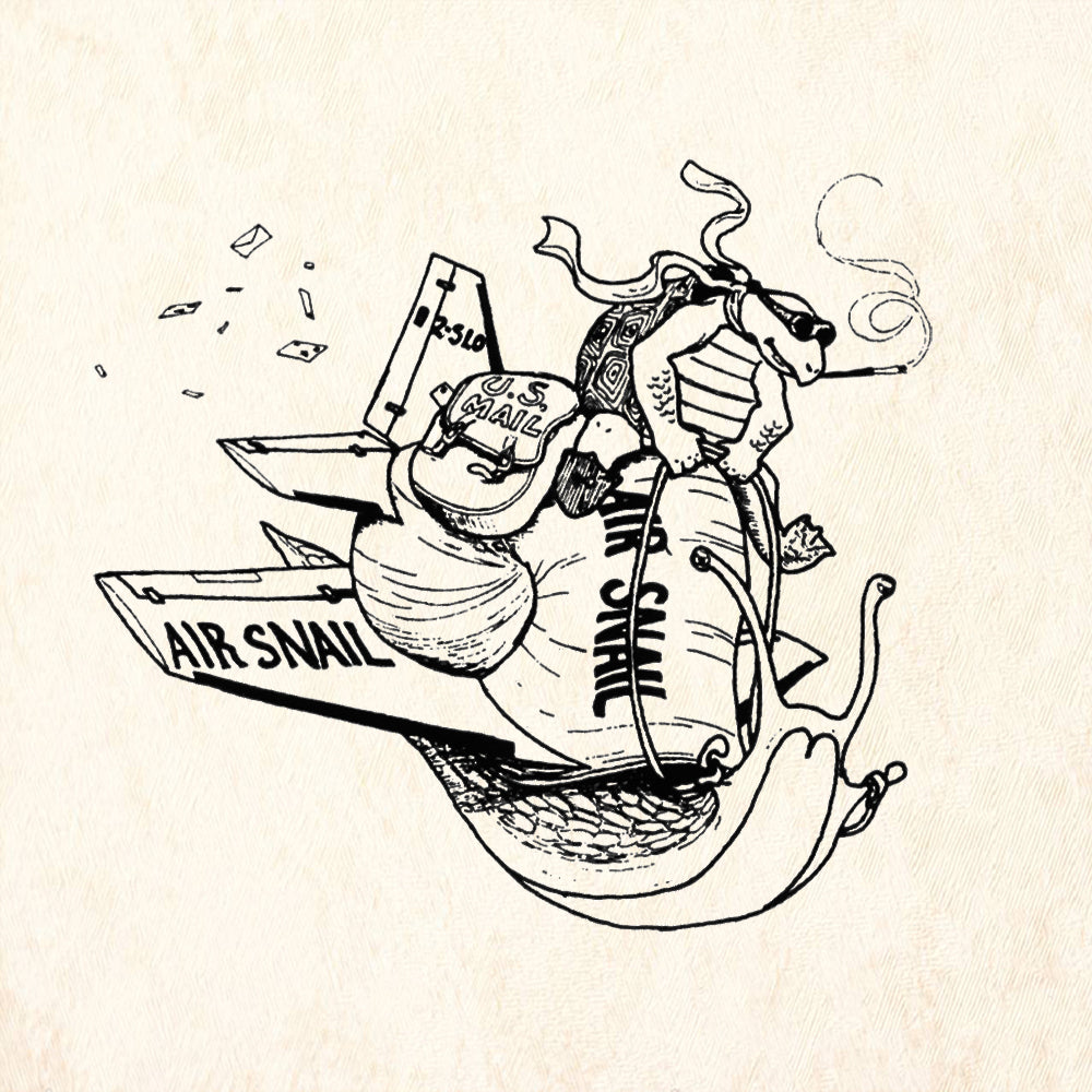 StampaFe Air Snail Mixed Media Rubber Art Stamp
