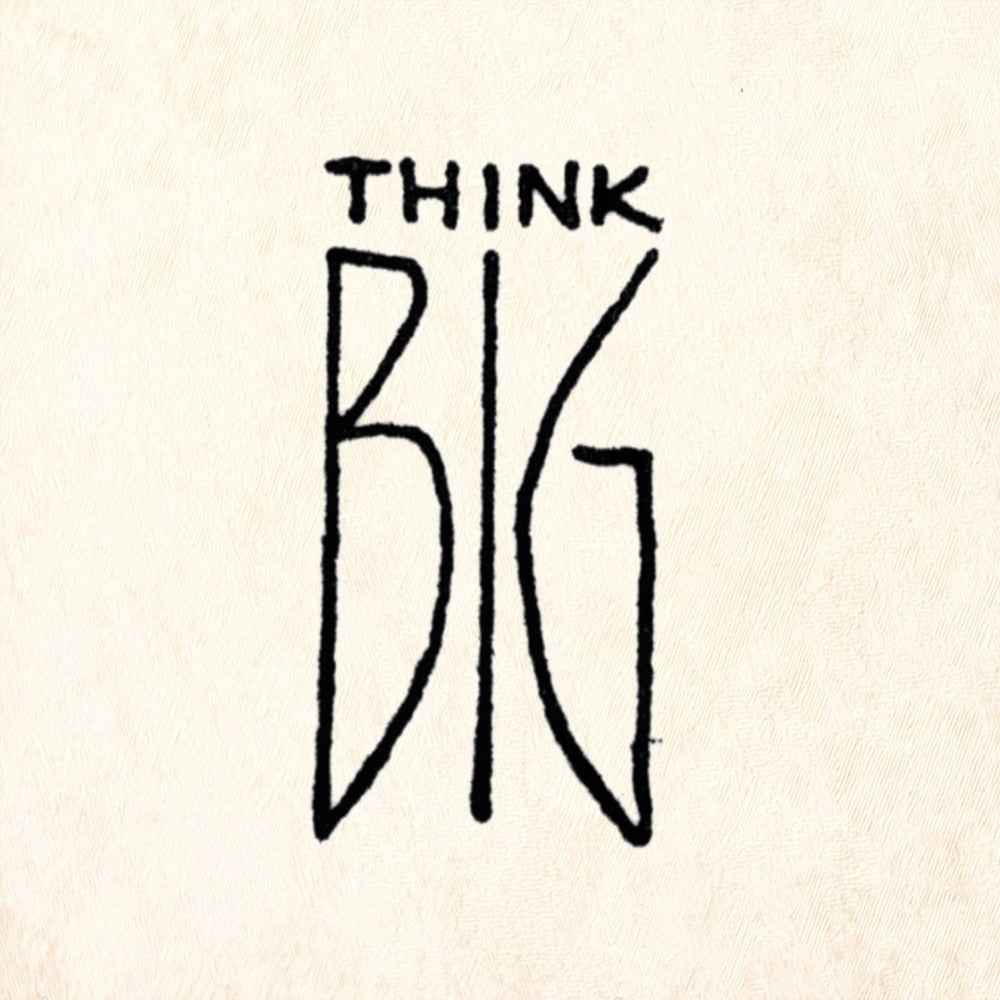 StampaFe Think Big Mixed Media Rubber Art Stamp