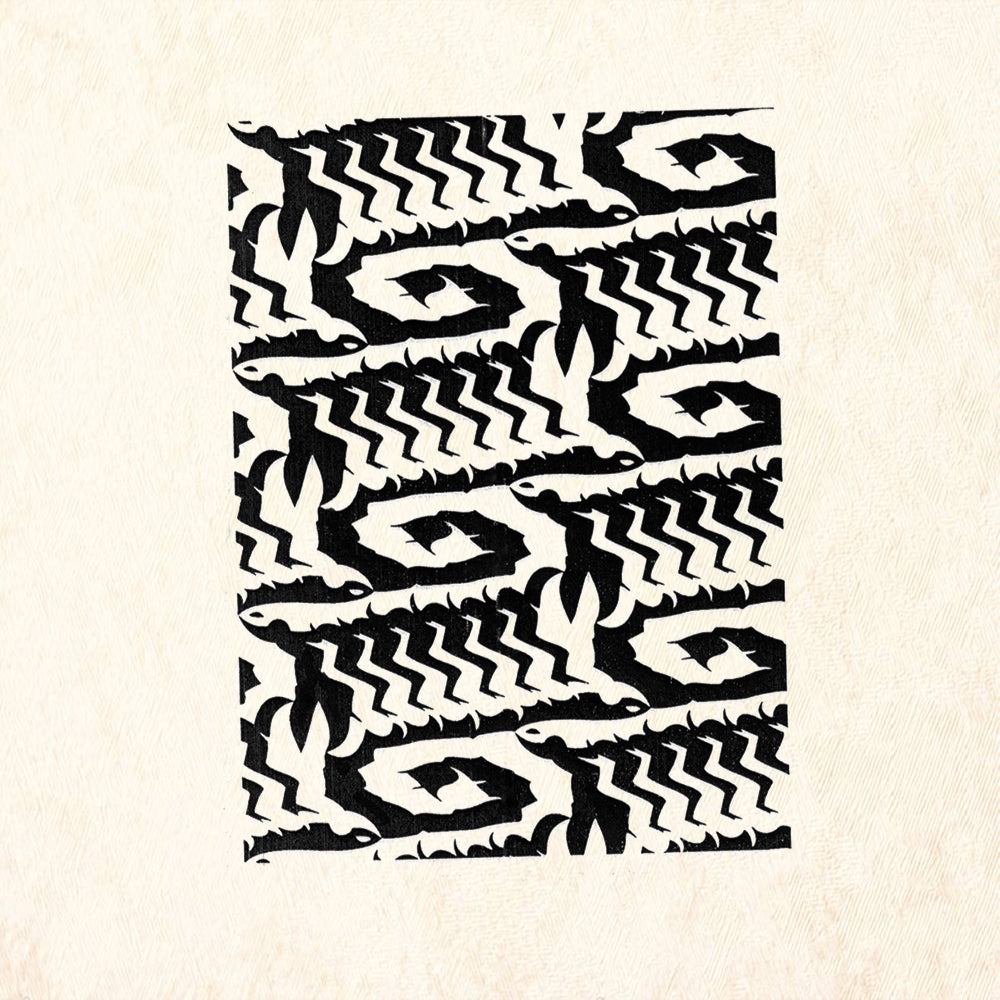 StampaFe Lizard Skin Large Tribal Rubber Art Stamp