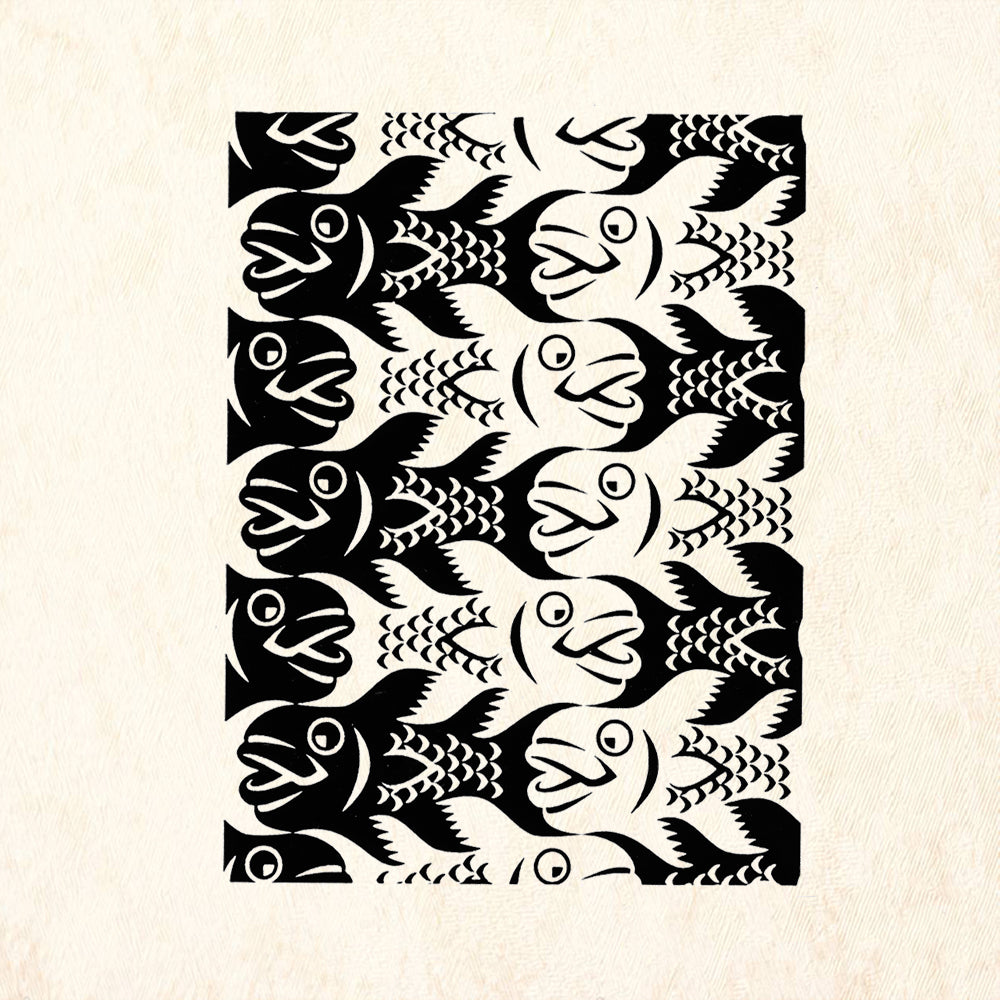 StampaFe Pescado Large Mixed Media Rubber Art Stamp