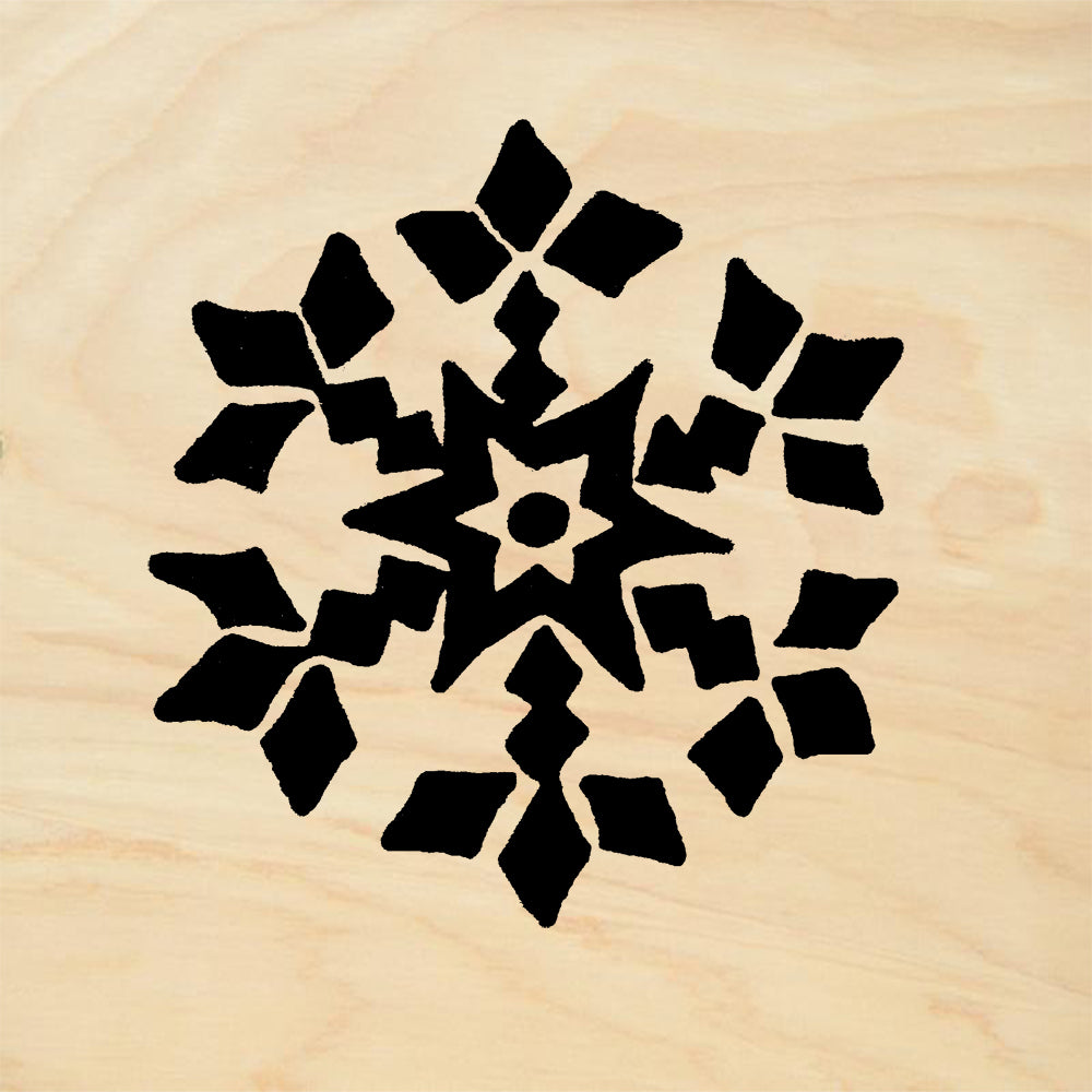 StampaFe Snowflake 3 Solid Holiday Rubber Art Stamp