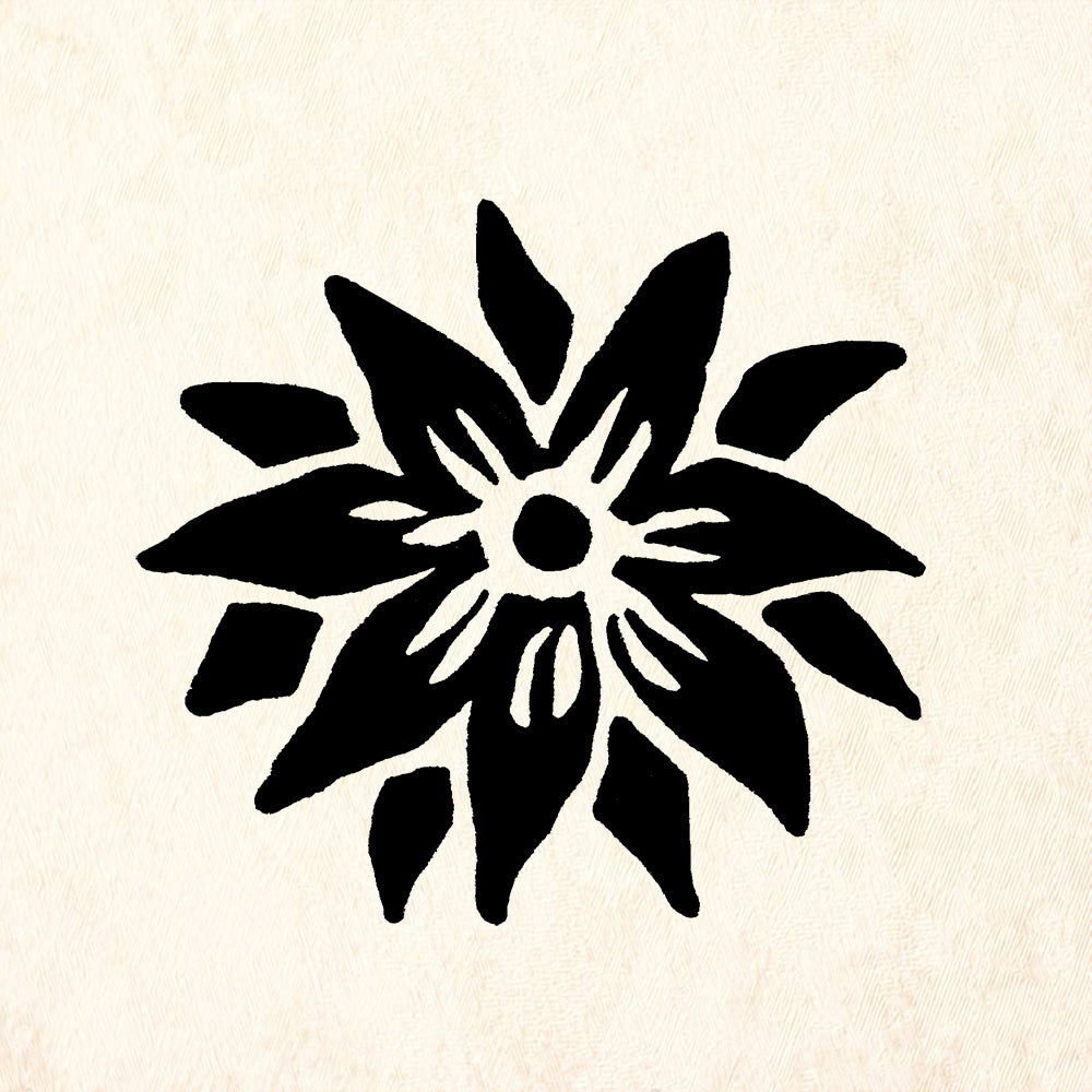StampaFe Wildflower Floral Rubber Art Stamp