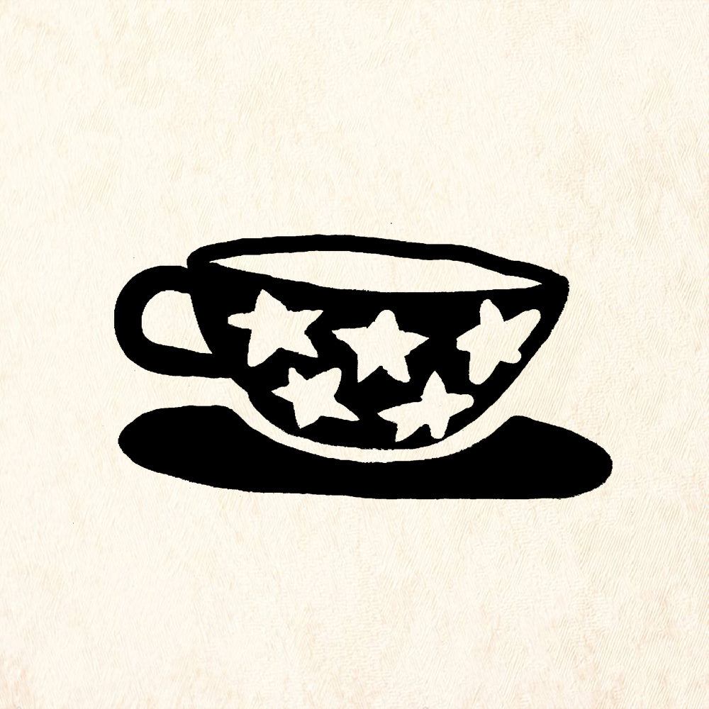 StampaFe Star Cup Mixed Media Rubber Art Stamp