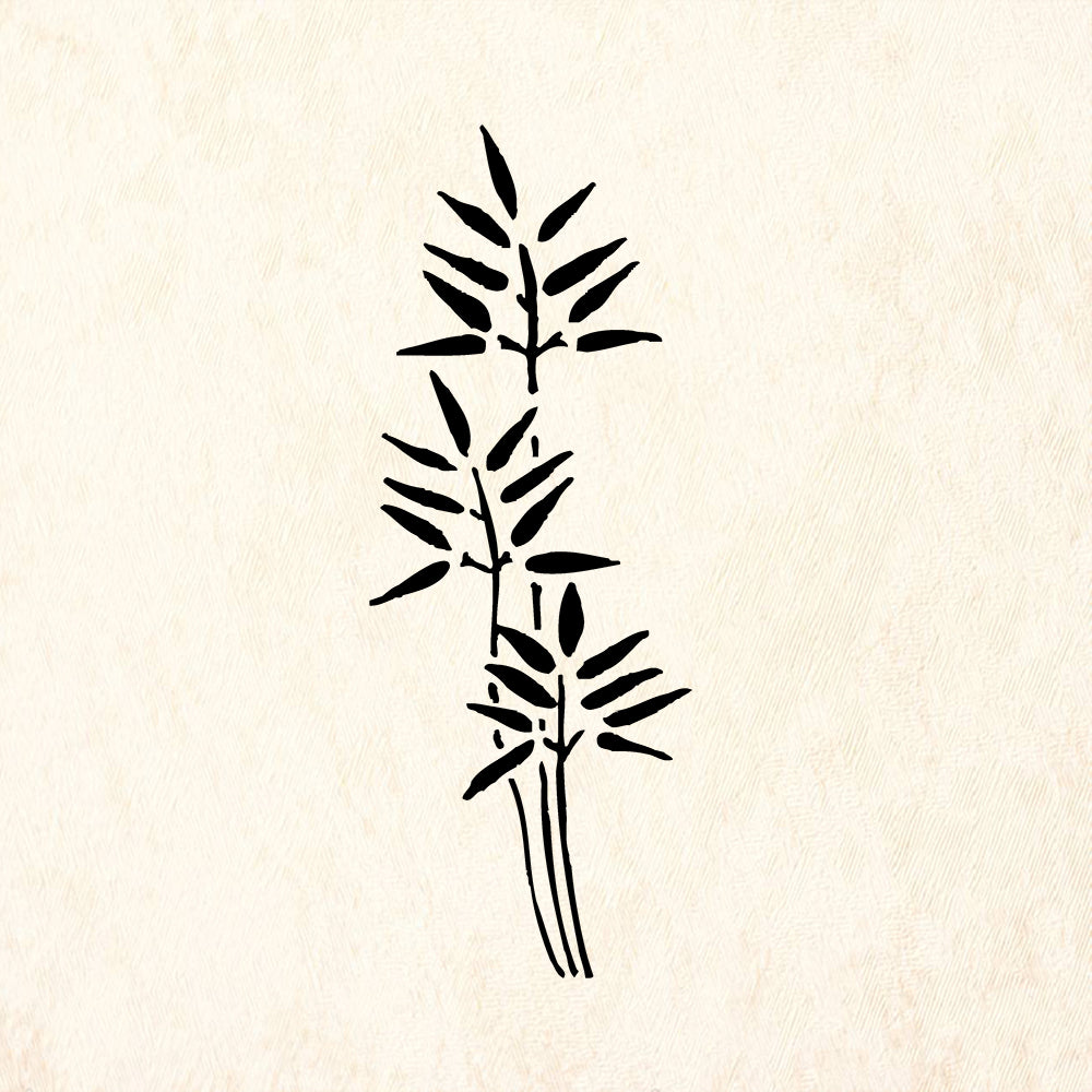 StampaFe Bamboo Mixed Media Rubber Art Stamp