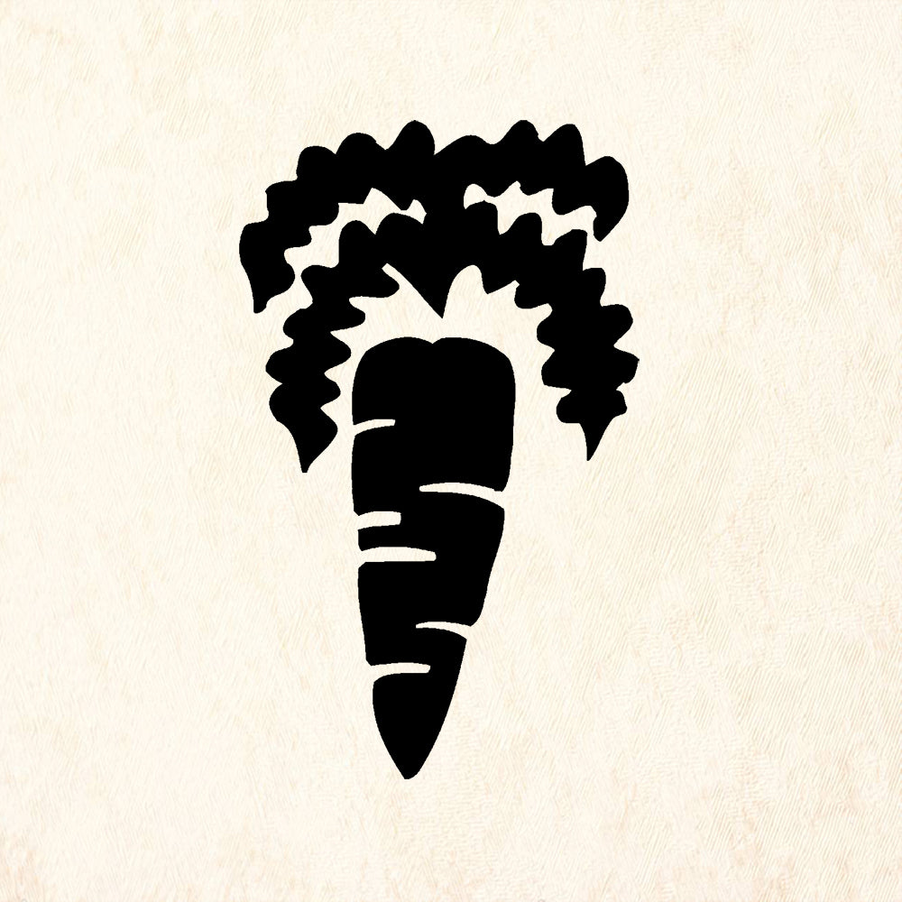 StampaFe Carrot Small Card Making Rubber Art Stamp