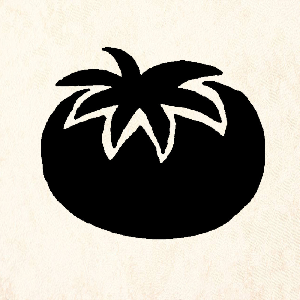 StampaFe Tomato Small Card Making Rubber Art Stamp