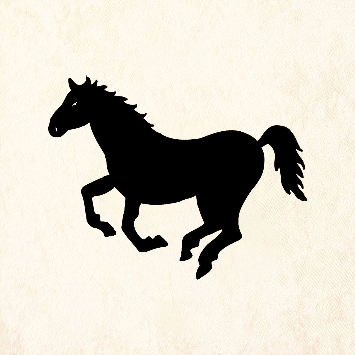 StampaFe Trigger Horse Rubber Art Stamp