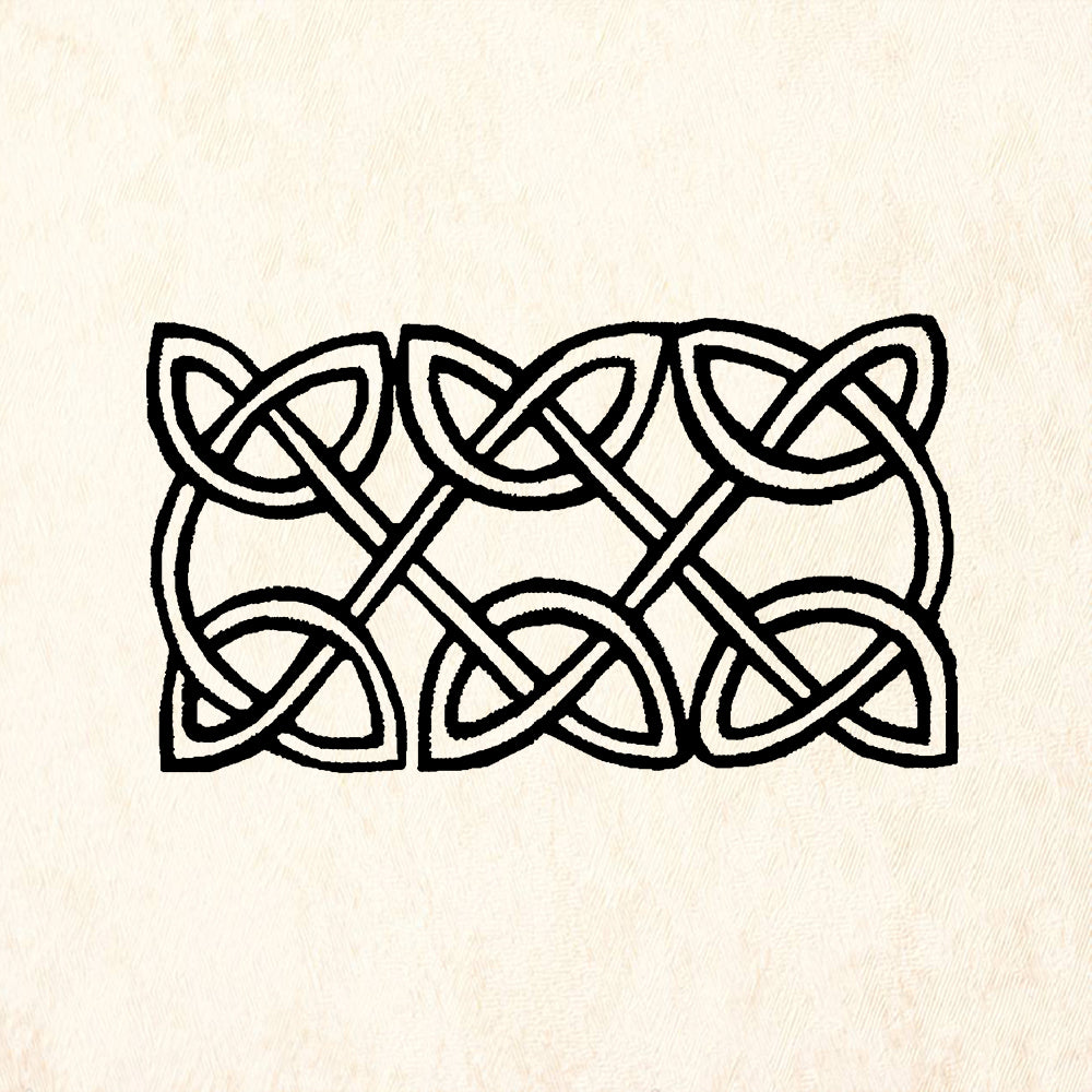 StampaFe Celtic Border Large Mixed Media Rubber Art Stamp