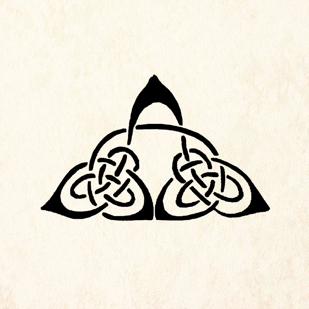 StampaFe Celtic Triangle Large Mixed Media Rubber Art Stamp