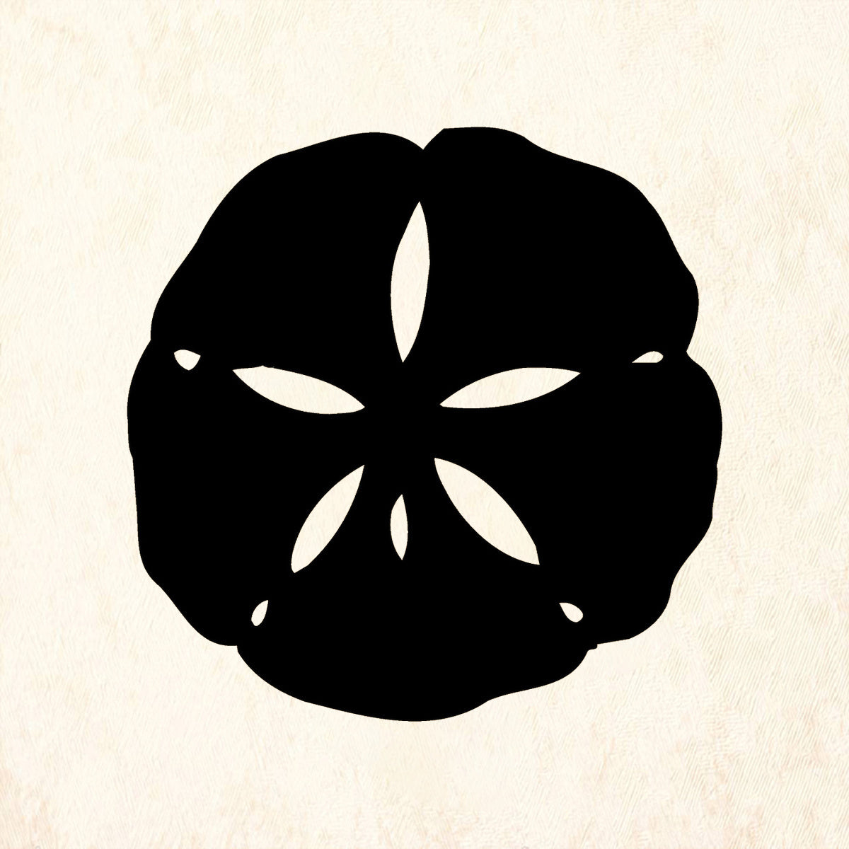 StampaFe Sand Dollar Large Solid Coastal Rubber Art Stamp