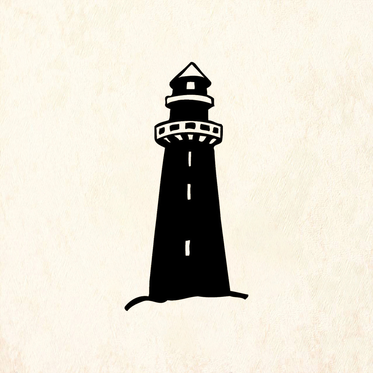 StampaFe Lighthouse Solid Coastal Rubber Art Stamp