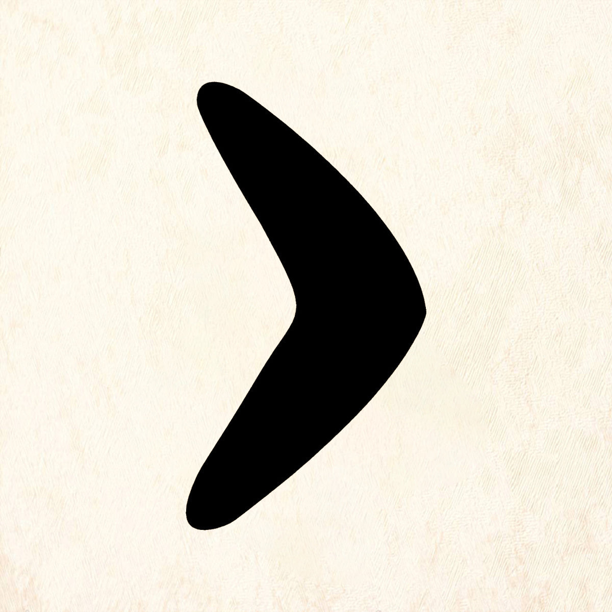 StampaFe Boomerang solid Retro Rubber Art Stamp