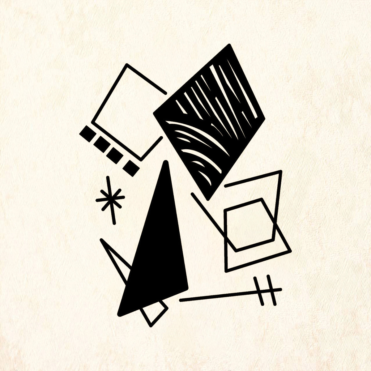 StampaFe Shape Up Background Mixed Media Rubber Art Stamp