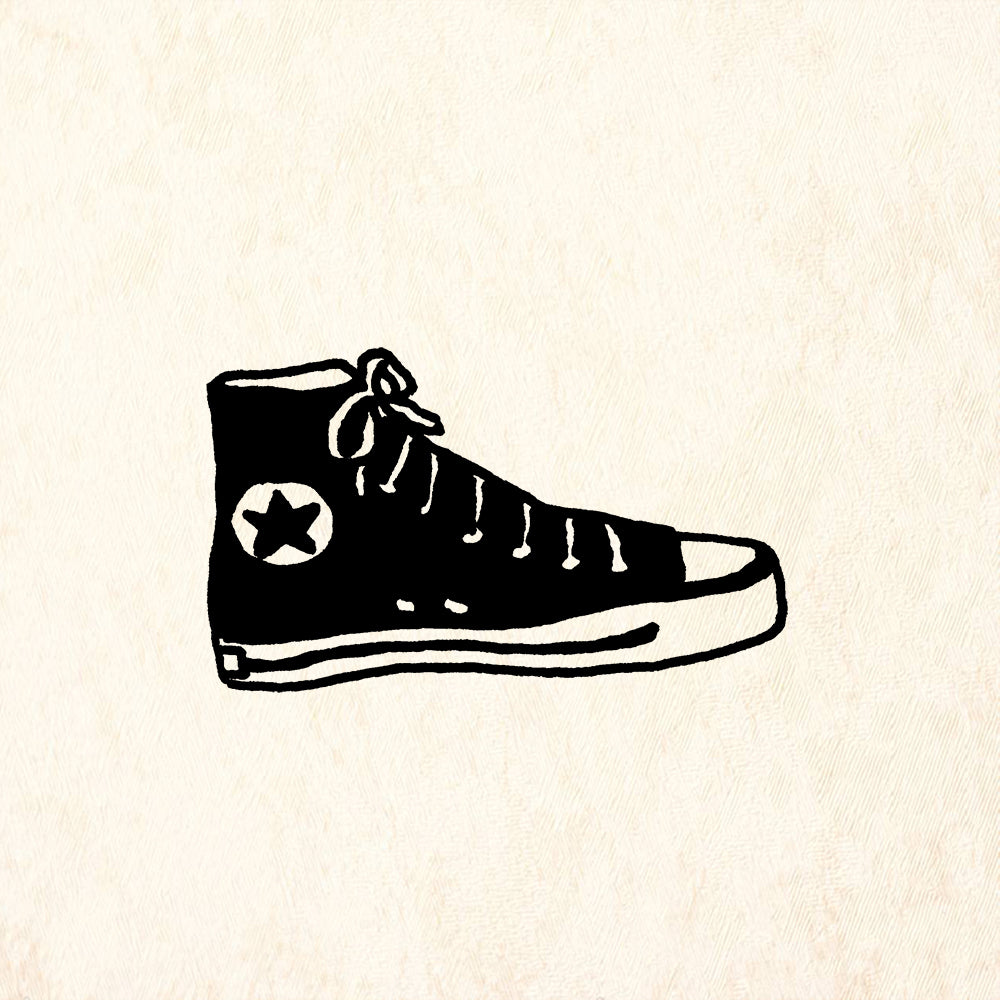 StampaFe High Top Sneaker Rubber Art Stamp