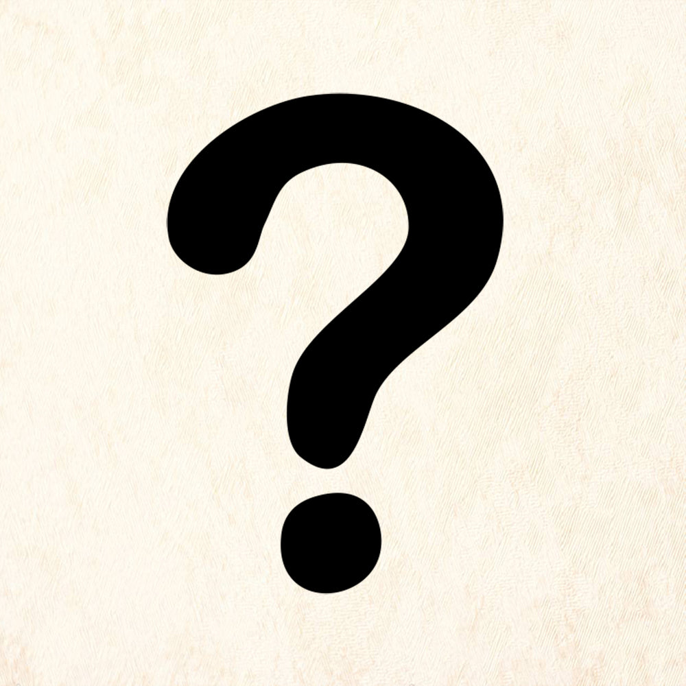 StampaFe Question Mark Mixed Media Rubber Art Stamp