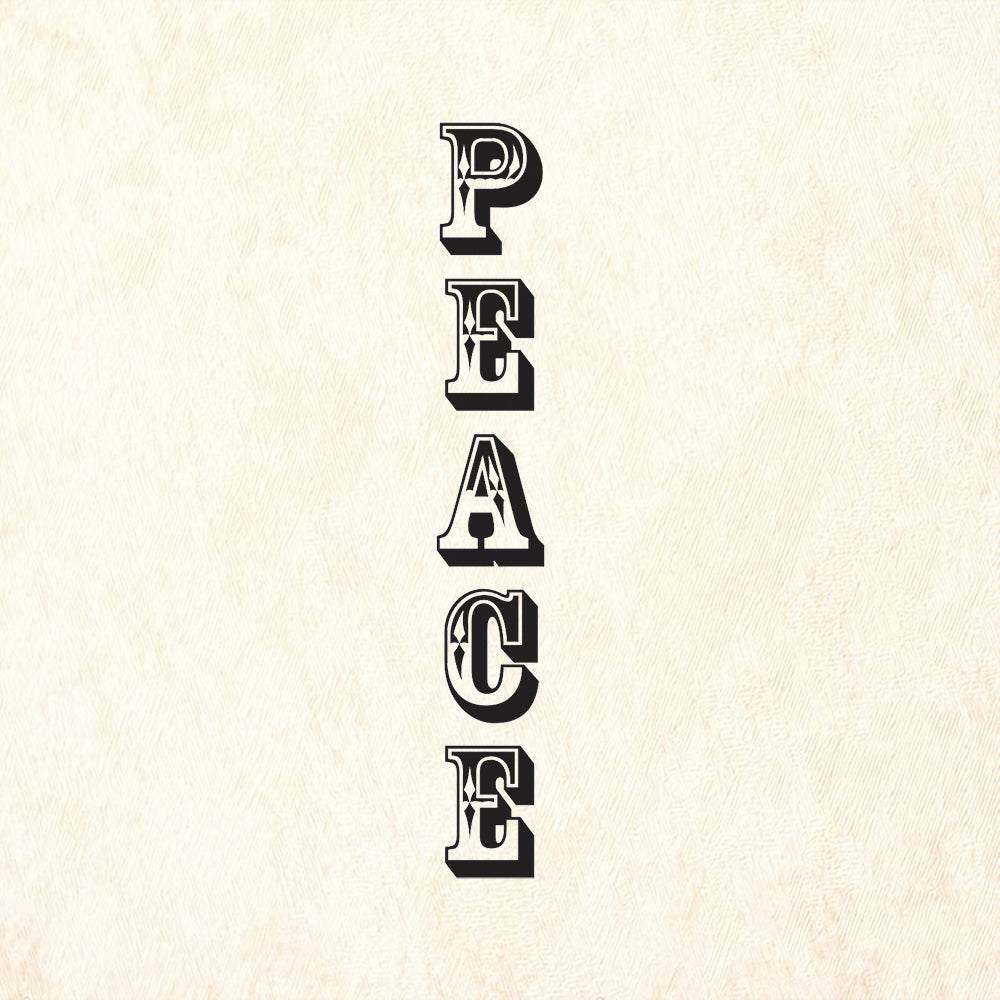 StampaFe Peace Card Making Rubber Art Stamp