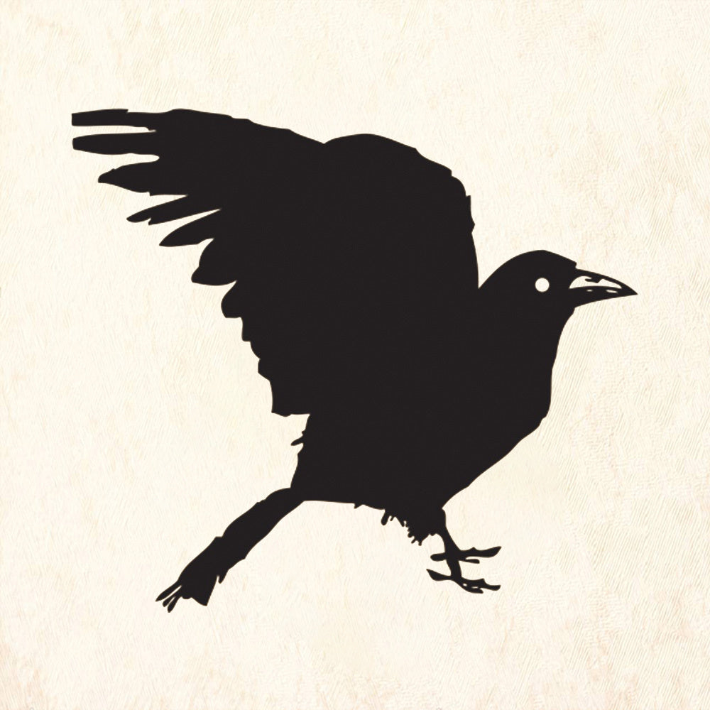 StampaFe Raven Small Halloween Rubber Art Stamp