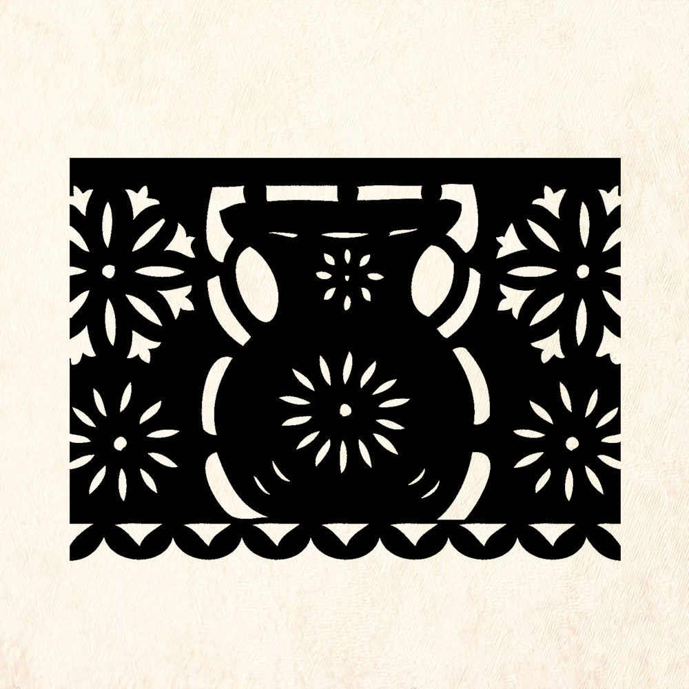 StampaFe Jarra Picado Solid Day of the Dead Rubber Art Stamp