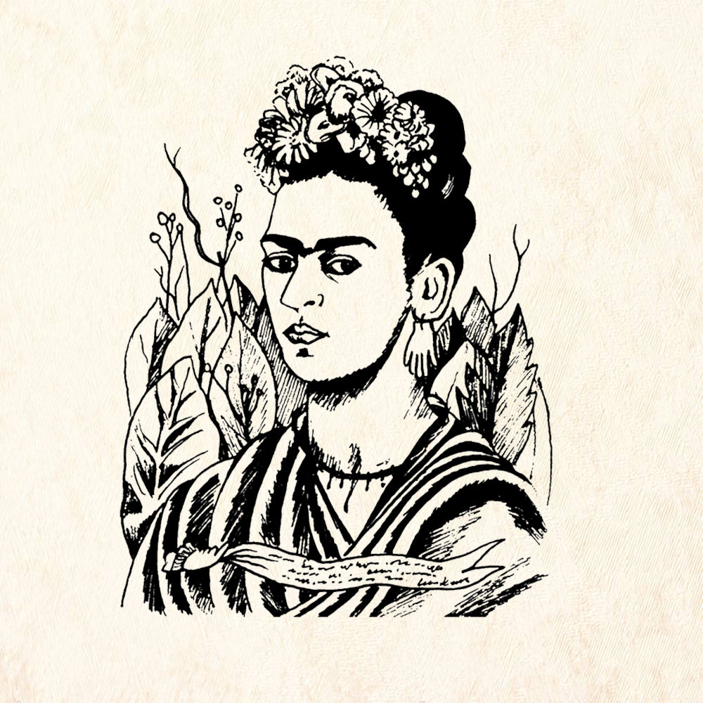 StampaFe Frida Mixed Media Rubber Art Stamp