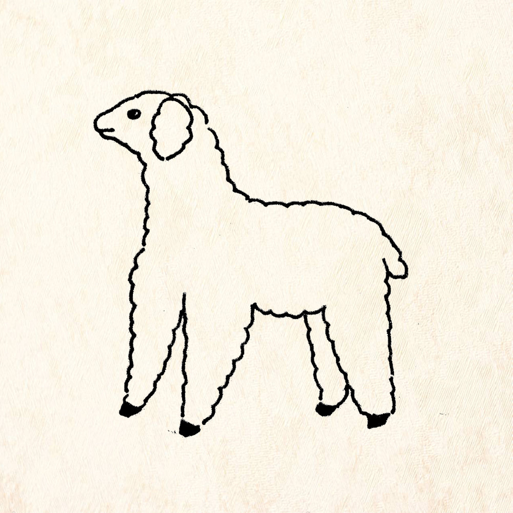 StampaFe Sheep Rubber Art Stamp