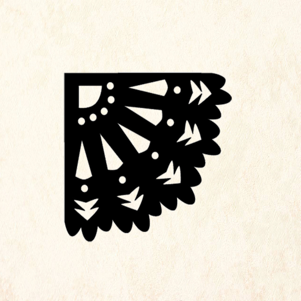 StampaFe Corner two Card Making Rubber Art Stamp