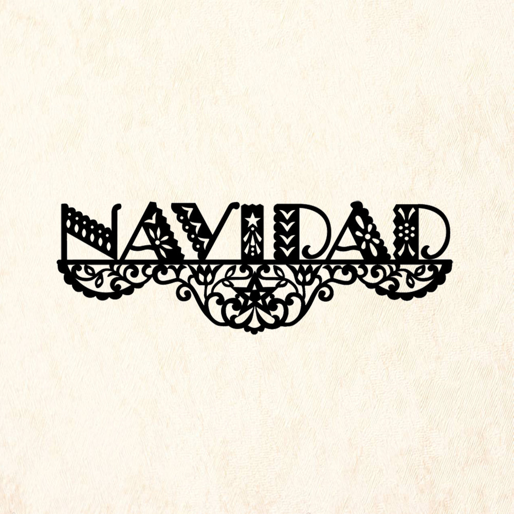 StampaFe Navidad Picado Card Making Rubber Art Stamp