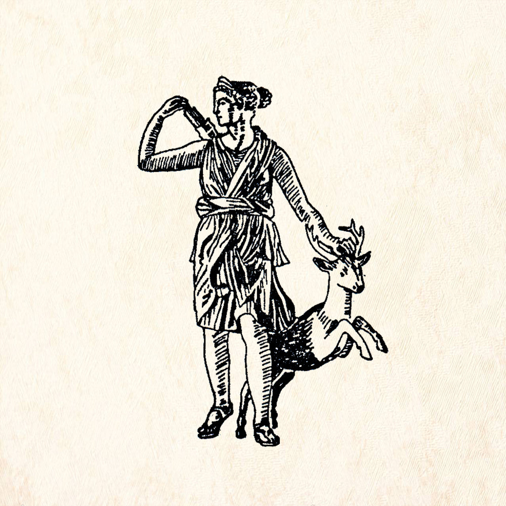 StampaFe Artemis Goddess Rubber Art Stamp