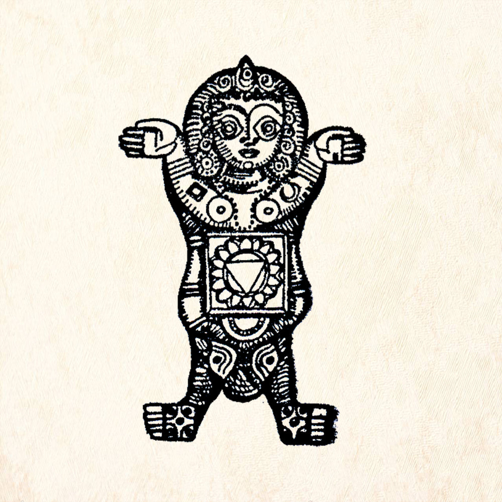 StampaFe Devi Goddess Rubber Art Stamp